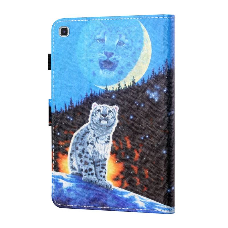 Folio Deksel for Samsung Galaxy Tab A7 Tiger Kunst