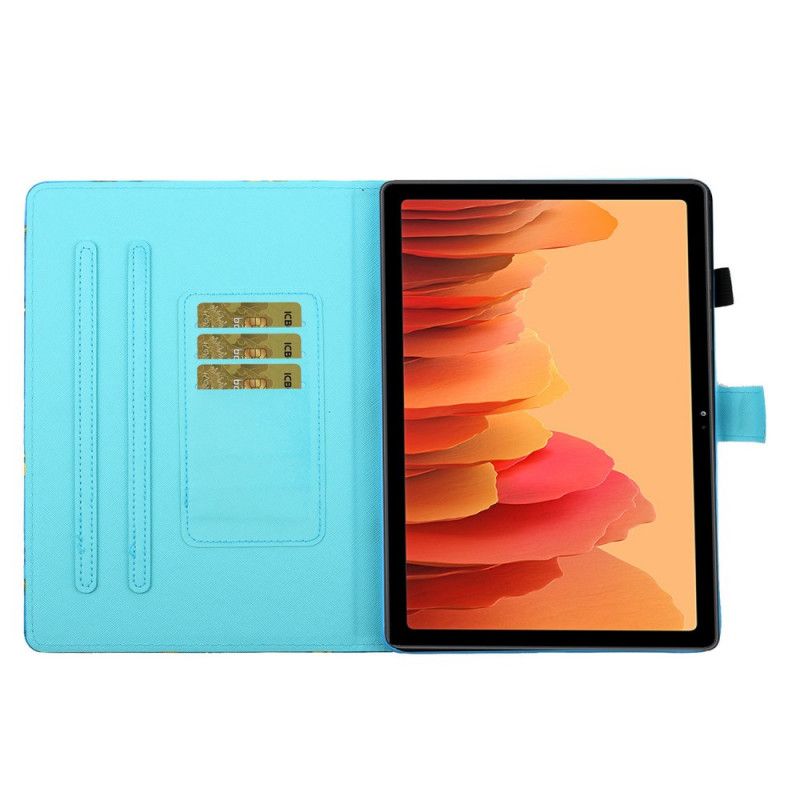 Folio Deksel for Samsung Galaxy Tab A7 Tiger Kunst