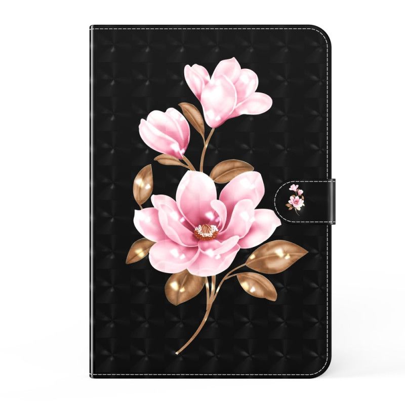 Folio Deksel Samsung Galaxy Tab A7 Lys Flekkrosa Blomster Anti-fall