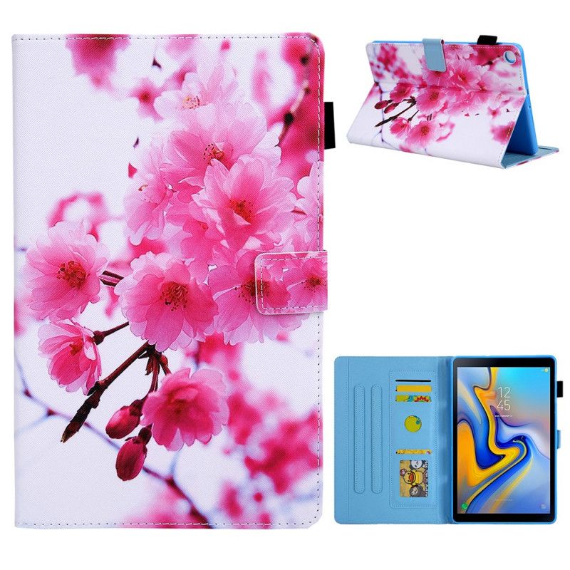 Folio Deksel Samsung Galaxy Tab A7 Magenta Drømmeblomster Beskyttelse