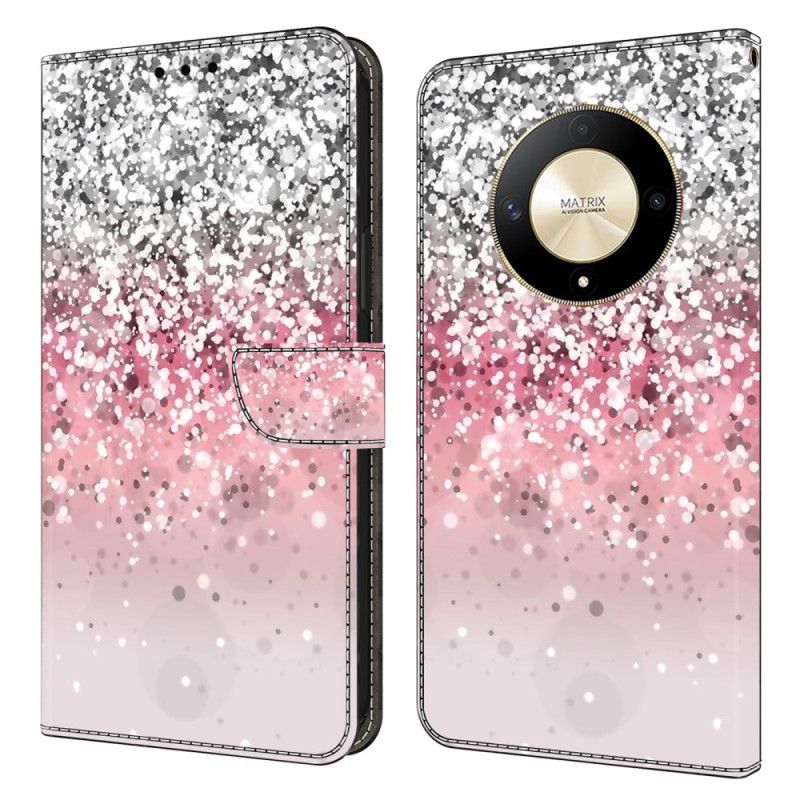 Folio Deksel Honor X9b / Magic 6 Lite Gradient Glitter Beskyttelse Deksel