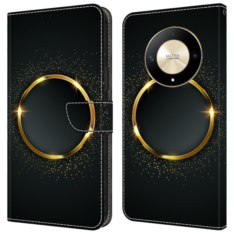 Folio Deksel Honor X9b / Magic 6 Lite Gylden Ring