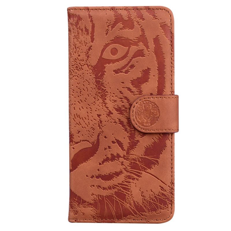 Lærdeksel Folio Deksel Honor X9b / Magic 6 Lite Mobildeksel Tiger Footprint