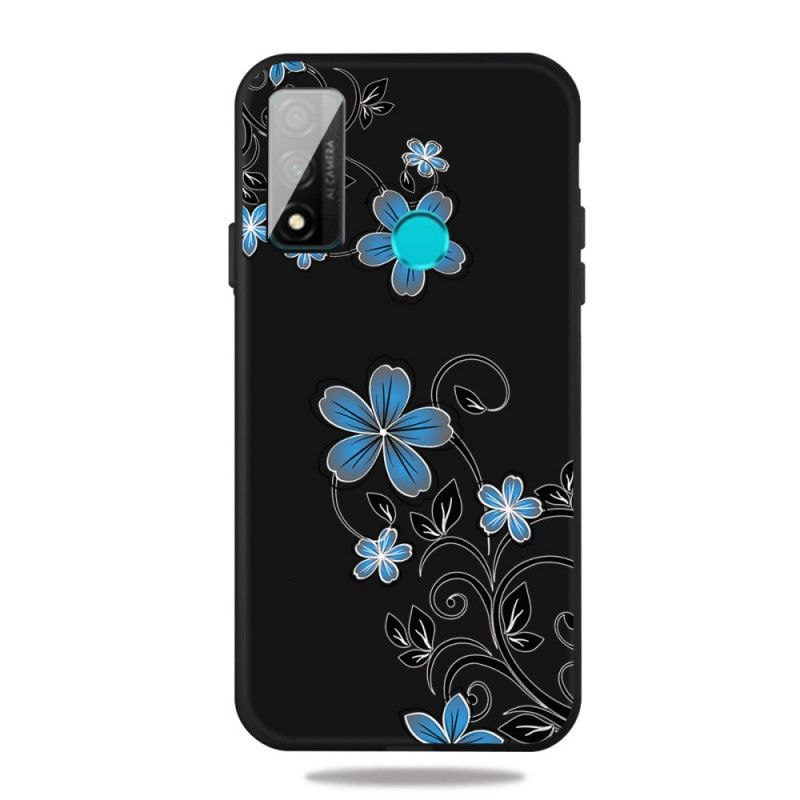 Deksel Huawei P Smart 2020 Blå Blomster