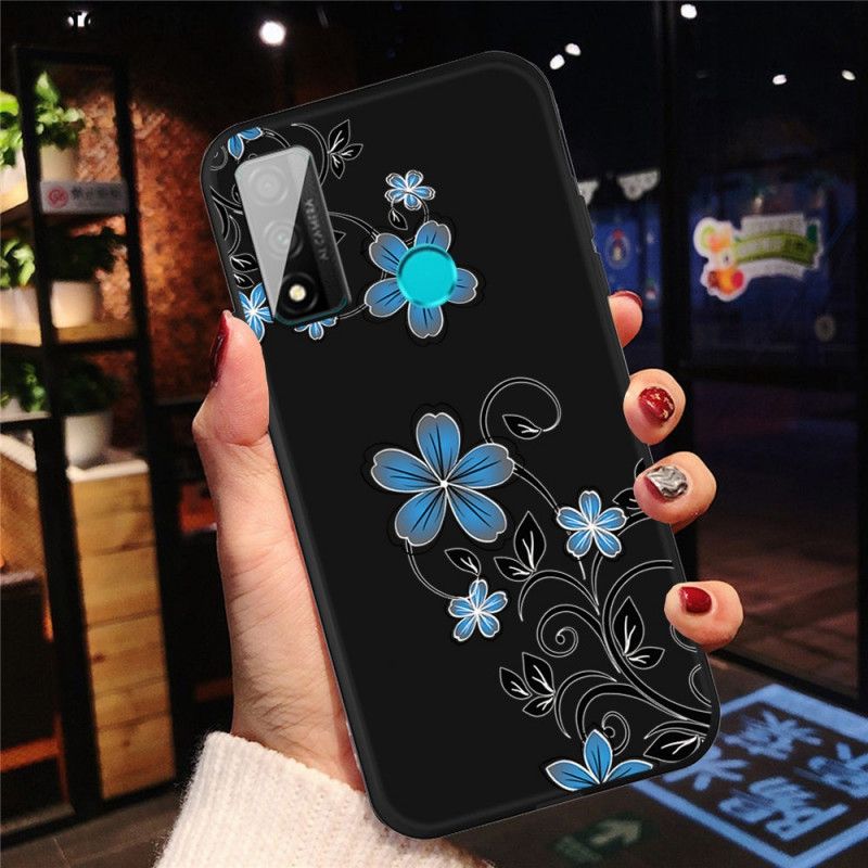 Deksel Huawei P Smart 2020 Blå Blomster