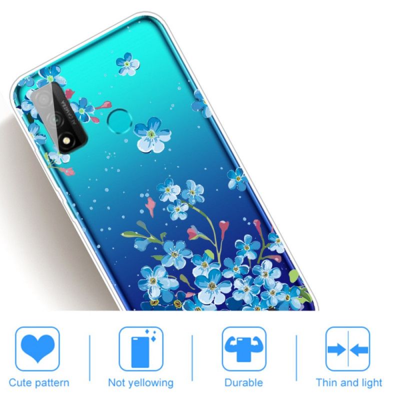 Deksel Huawei P Smart 2020 Bukett Med Blå Blomster