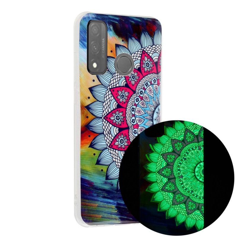 Deksel Huawei P Smart 2020 Fluorescerende Mandala Blomst