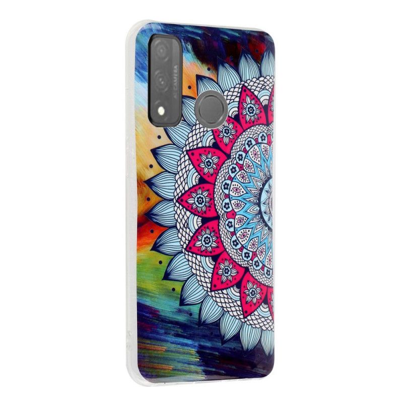 Deksel Huawei P Smart 2020 Fluorescerende Mandala Blomst