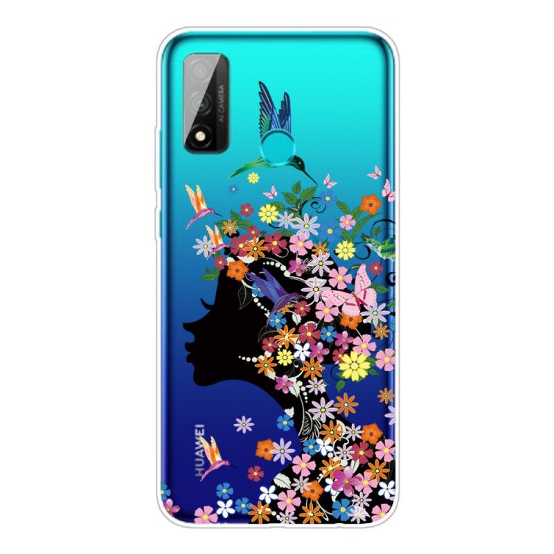 Deksel Huawei P Smart 2020 Gjennomsiktig Blomsterjente