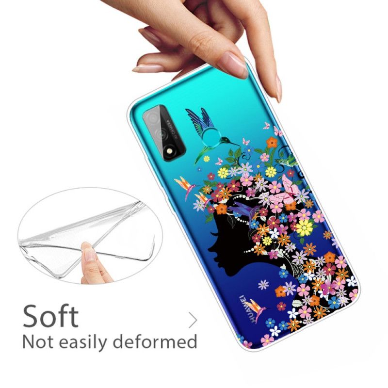 Deksel Huawei P Smart 2020 Gjennomsiktig Blomsterjente