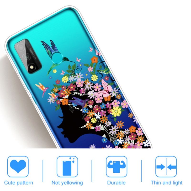 Deksel Huawei P Smart 2020 Gjennomsiktig Blomsterjente