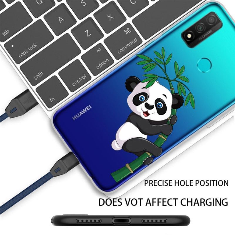 Deksel Huawei P Smart 2020 Gjennomsiktig Panda På Bambusen