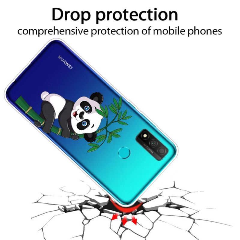 Deksel Huawei P Smart 2020 Gjennomsiktig Panda På Bambusen