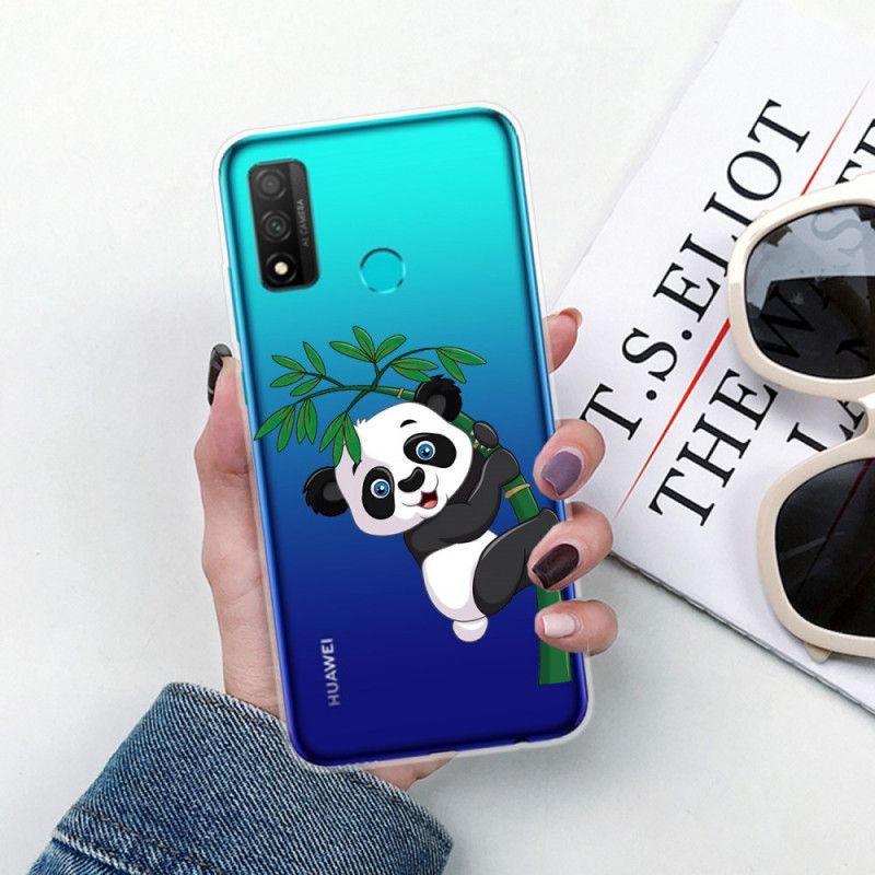 Deksel Huawei P Smart 2020 Gjennomsiktig Panda På Bambusen