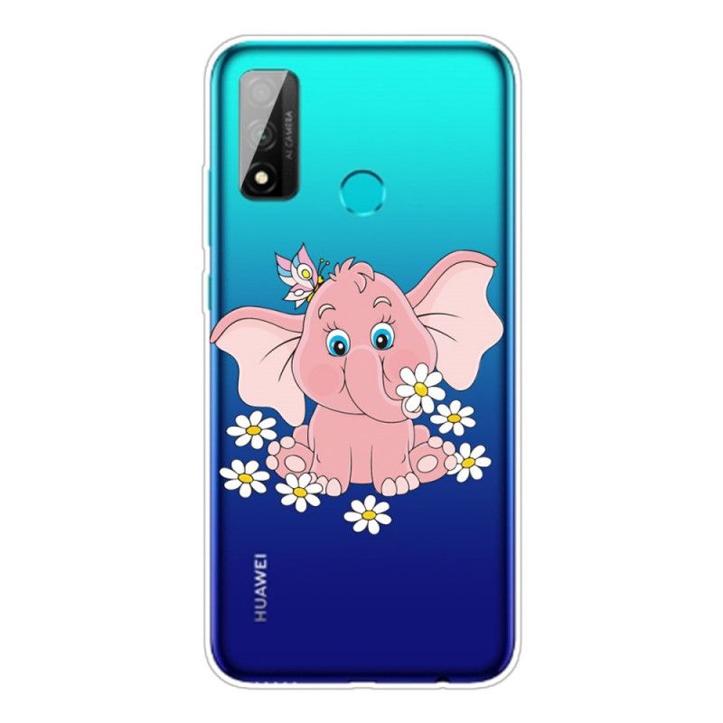 Deksel Huawei P Smart 2020 Gjennomsiktig Rosa Elefant