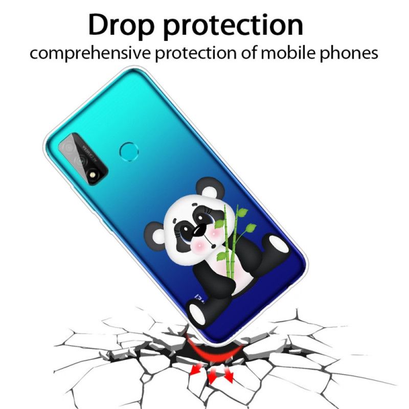 Deksel Huawei P Smart 2020 Gjennomsiktig Trist Panda