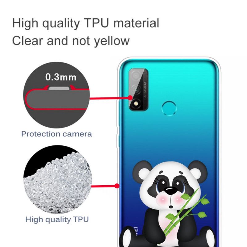 Deksel Huawei P Smart 2020 Gjennomsiktig Trist Panda