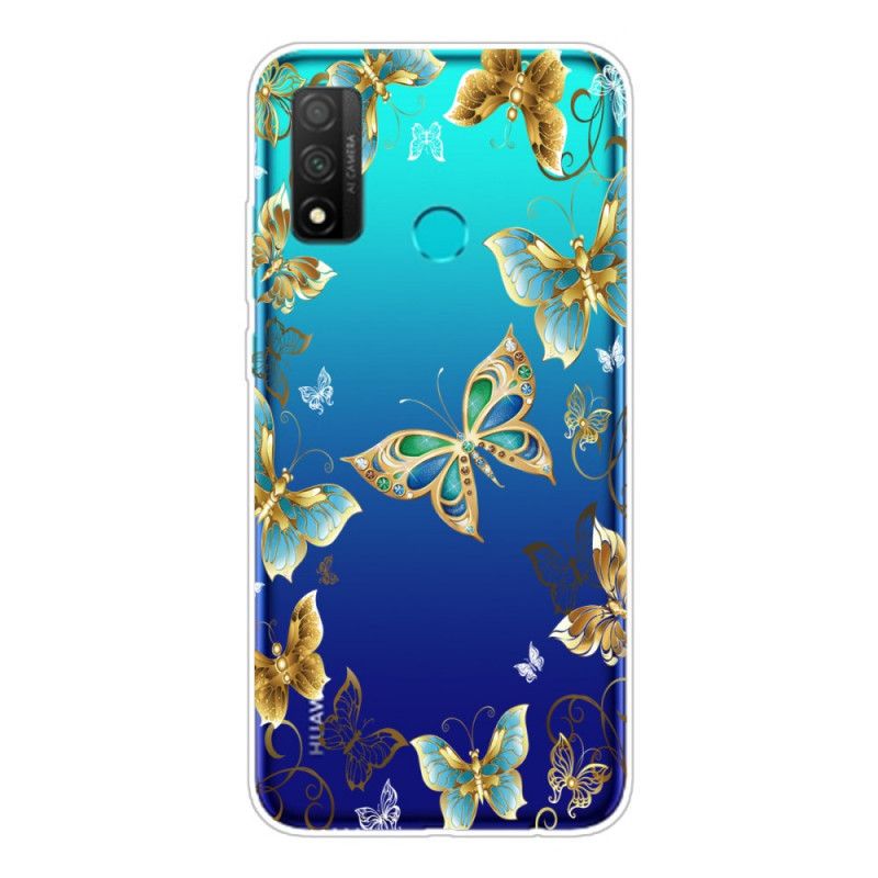 Deksel Huawei P Smart 2020 Gyldne Sommerfugler