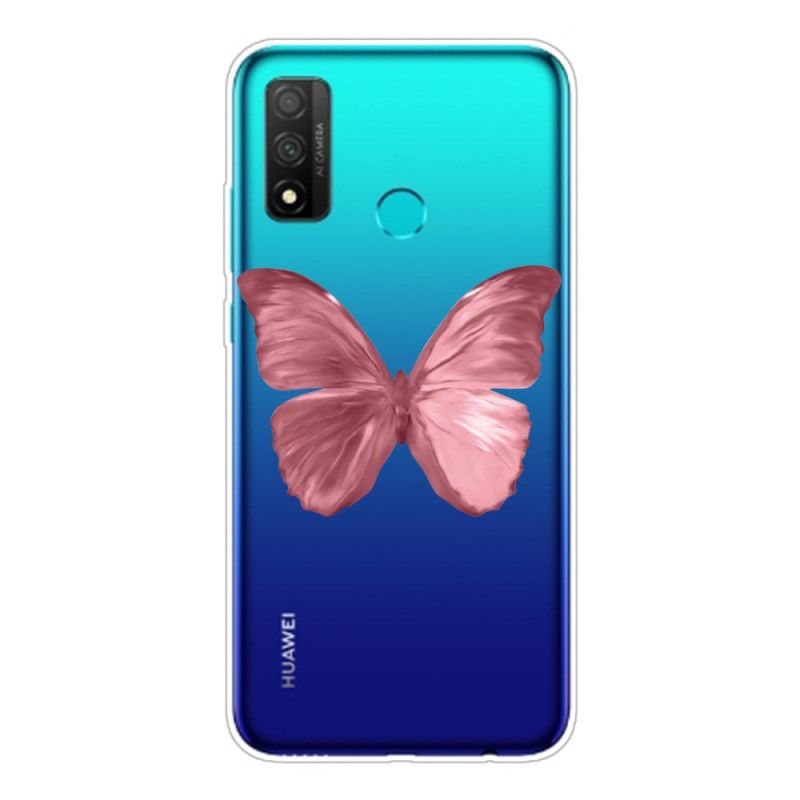 Deksel Huawei P Smart 2020 Rosa Ville Sommerfugler