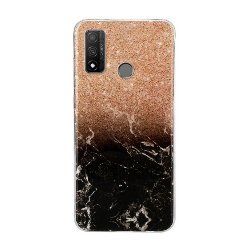 Deksel Huawei P Smart 2020 Svart Marmorglitter