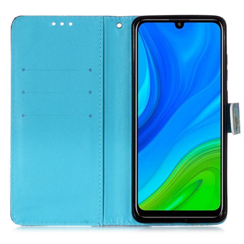 Folio Deksel for Huawei P Smart 2020 Gyldne Tanga Sommerfugler