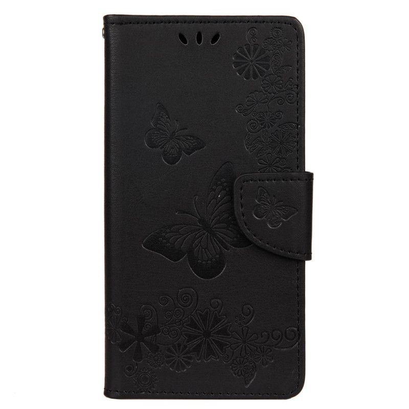 Folio Deksel for Huawei P Smart 2020 Svart Fantastiske Tanga Sommerfugler