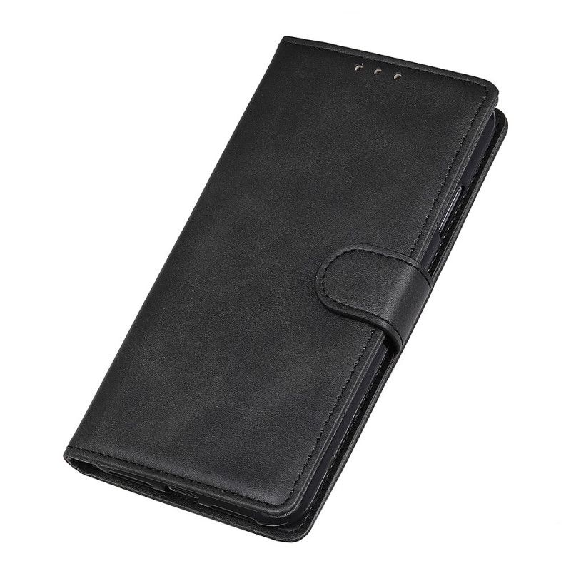 Folio Deksel for Huawei P Smart 2020 Svart Retro Matt Skinneffekt