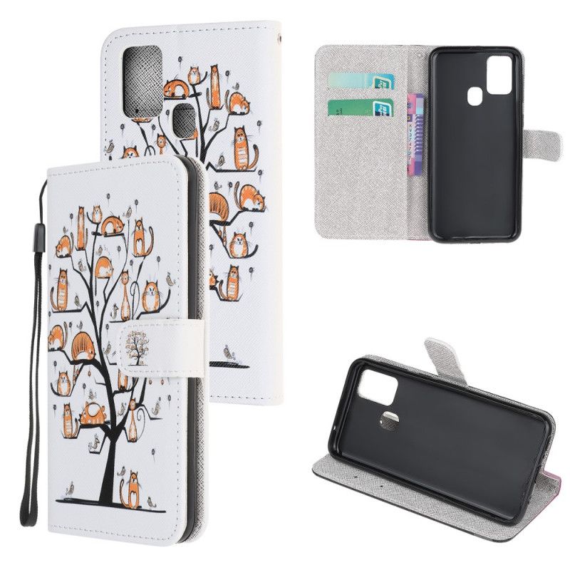 Folio Deksel Huawei P Smart 2020 Funky Tanga Katter