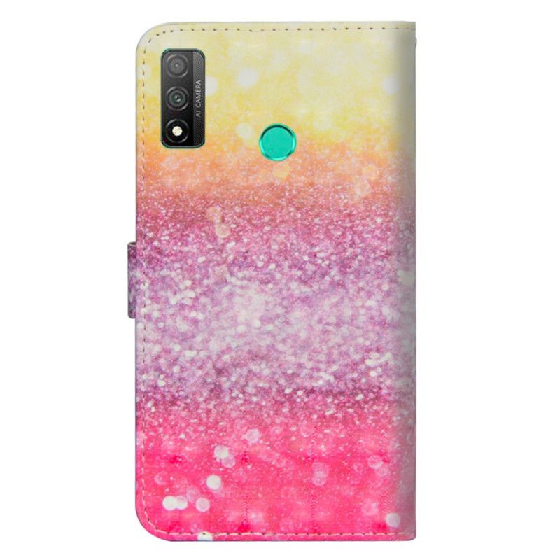 Folio Deksel Huawei P Smart 2020 Gradient Magenta Glitter Beskyttelse