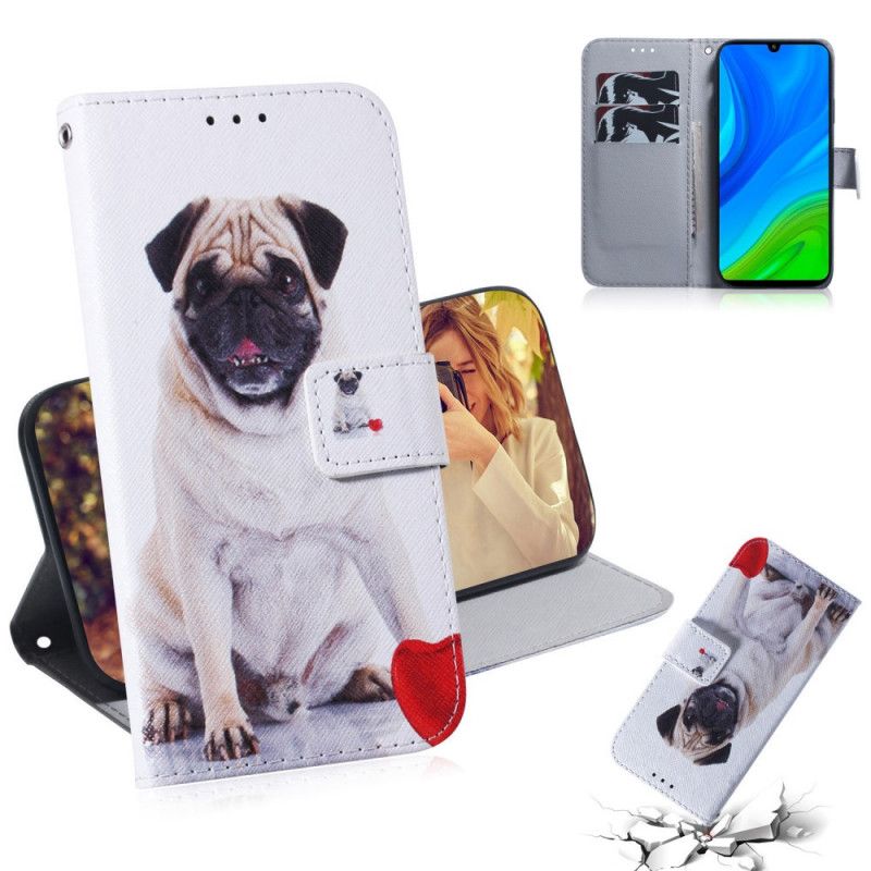 Folio Deksel Huawei P Smart 2020 Mopshund Anti-fall