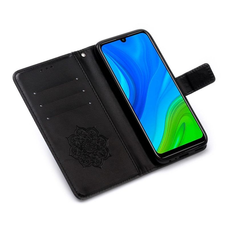 Folio Deksel Huawei P Smart 2020 Svart Dreamcatcher-Trykk Og Tanga