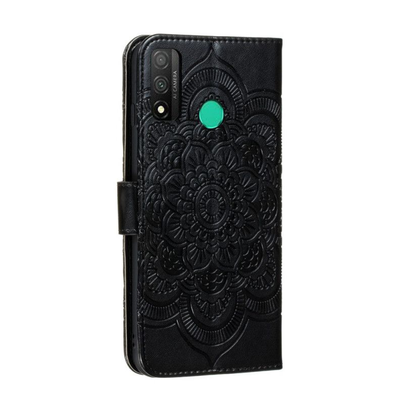 Folio Deksel Huawei P Smart 2020 Svart Full Mandala Anti-fall