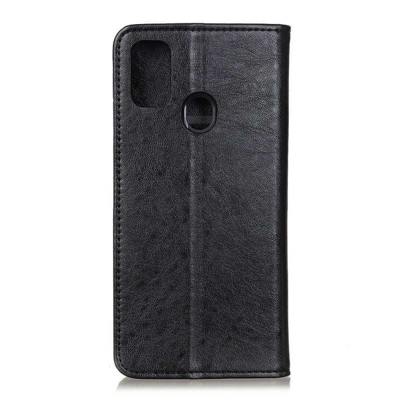 Folio Deksel Huawei P Smart 2020 Svart Magnetisk Skinneffekt Anti-fall