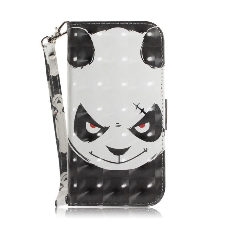 Lærdeksel Folio Deksel Huawei P Smart 2020 Mobildeksel Sint Panda Med Tanga