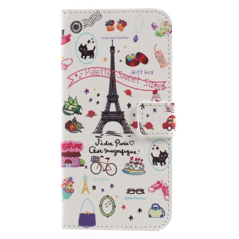 Folio Deksel Huawei Y6 2017 Jeg Elsker Paris