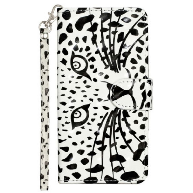 Folio Deksel Xiaomi 14t Leopard Grafisk Stropp