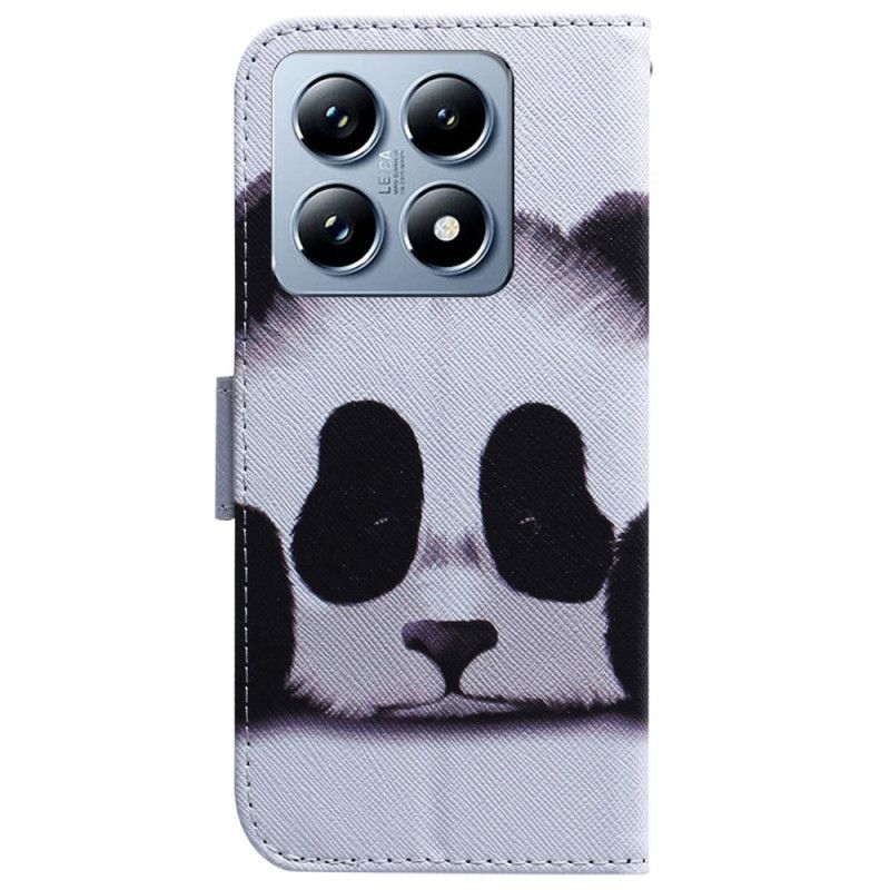 Lærdeksel Folio Deksel Xiaomi 14t Panda