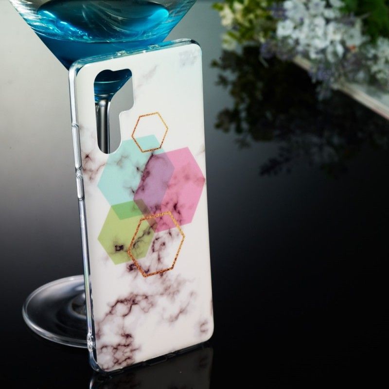 Deksel for Huawei P30 Pro Exagon Marmor