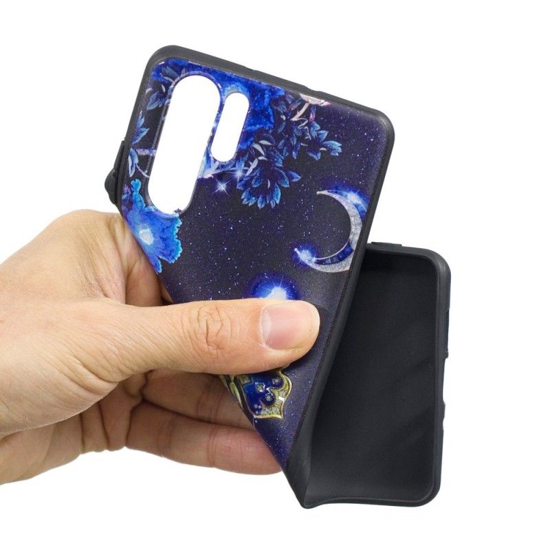 Deksel for Huawei P30 Pro Gylden Sommerfugl