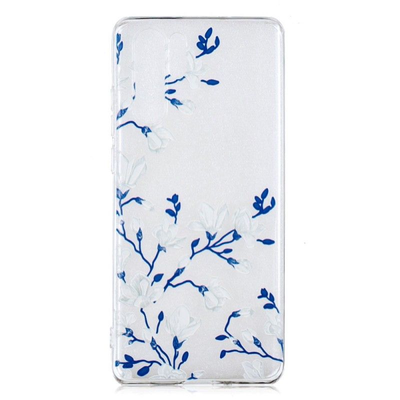 Deksel for Huawei P30 Pro Hvite Blomster