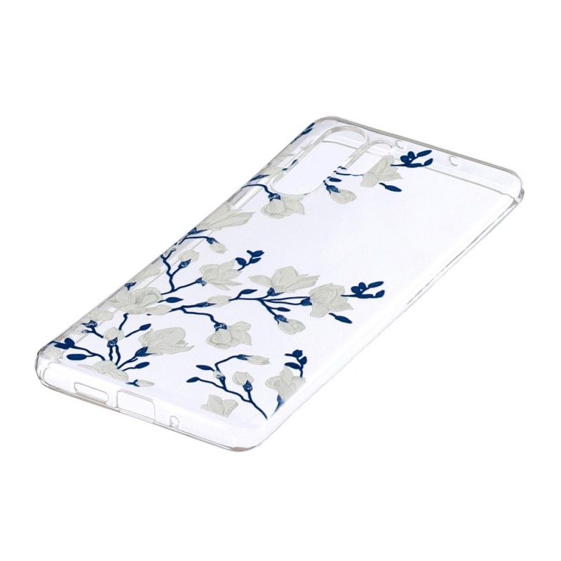 Deksel for Huawei P30 Pro Hvite Blomster