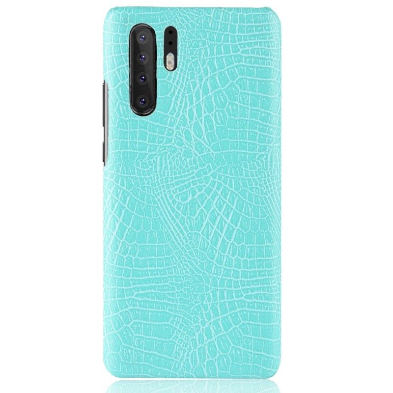 Deksel for Huawei P30 Pro Svart Krokodillehudeffekt