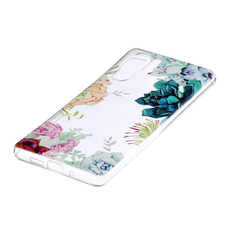 Deksel Huawei P30 Pro Gjennomsiktige Akvarellblomster