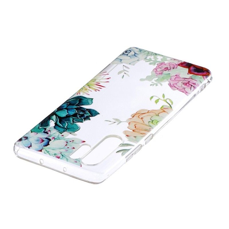 Deksel Huawei P30 Pro Gjennomsiktige Akvarellblomster