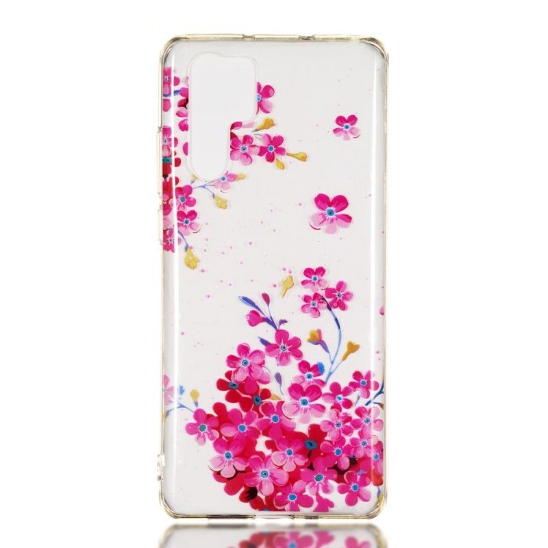 Deksel Huawei P30 Pro Gule Og Magenta Blomster Beskyttelse