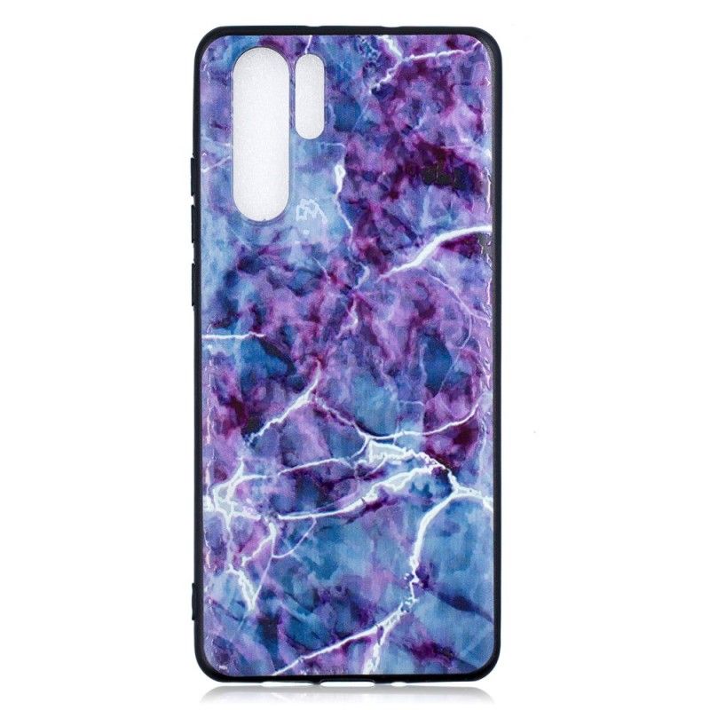 Deksel Huawei P30 Pro Mobildeksel Lilla Marmor