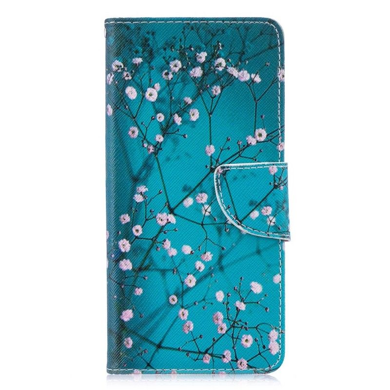 Folio Deksel Huawei P30 Pro Blomstrende Tre