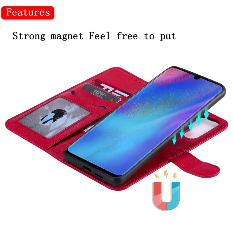 Folio Deksel Huawei P30 Pro Svart Retro Avtakbar Anti-fall