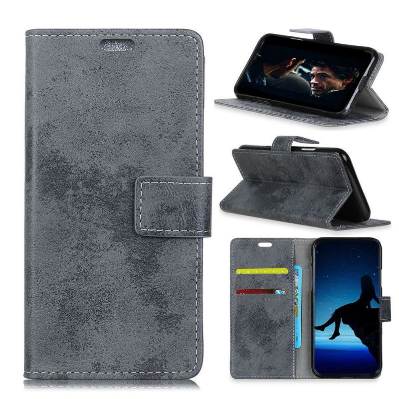 Folio Deksel Huawei P30 Pro Vintage Skinneffekt Anti-fall