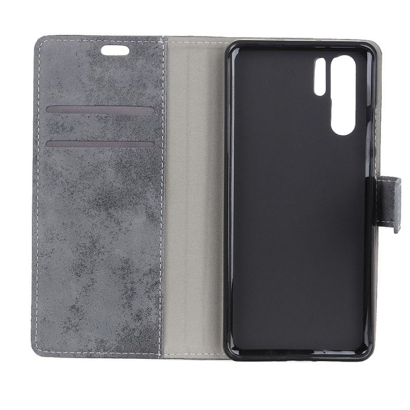 Folio Deksel Huawei P30 Pro Vintage Skinneffekt Anti-fall